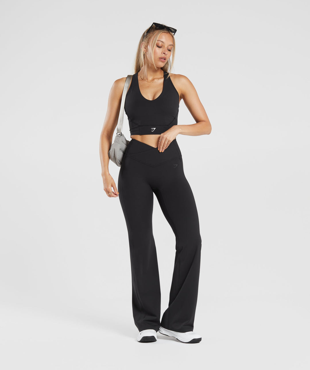 Crossover Regular Flared Leggings
